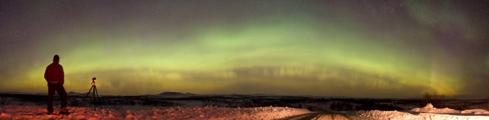 Aurora Borealis landscape with P-M TWAN